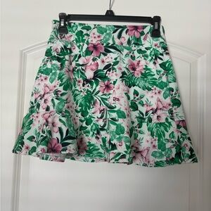 Tommy Bahama Green and Pink Floral Skort